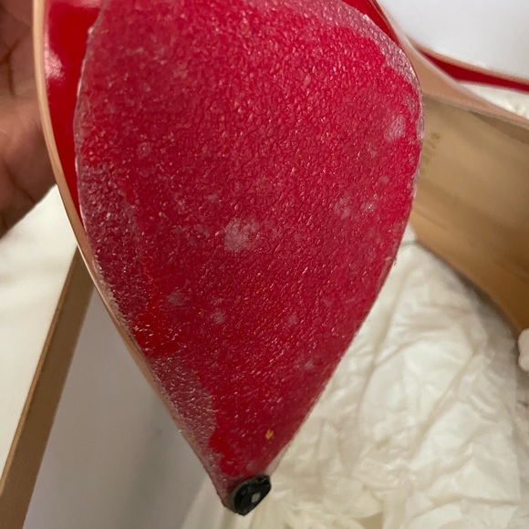 Worn once brought from Nordstrom sole protection added on heel toe n shoe - Picture 7 of 10